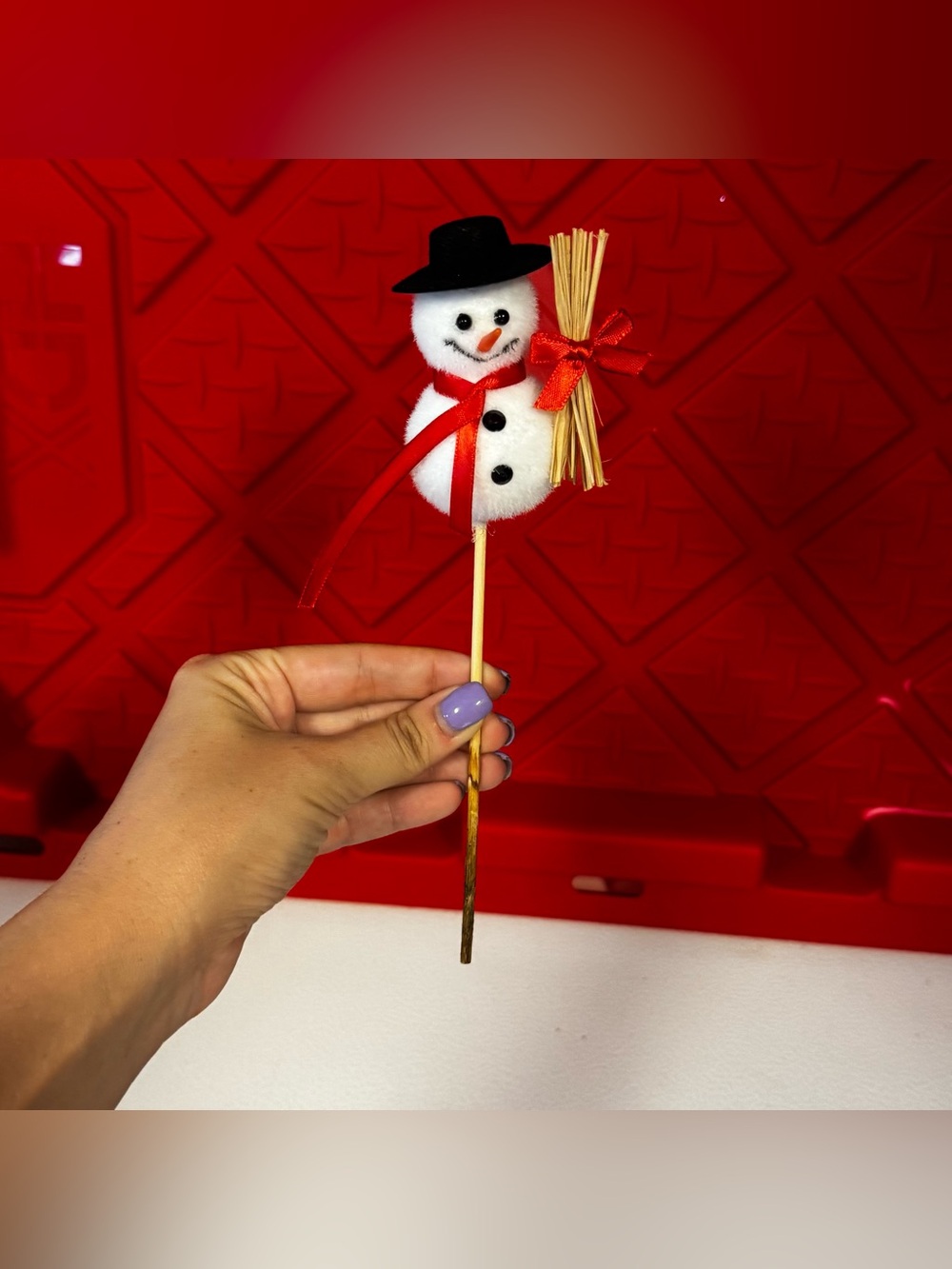 Festive Snowman Party Pick